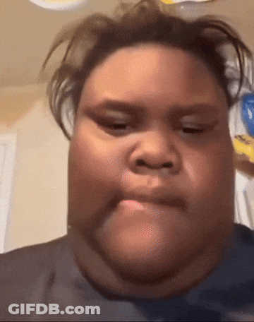 Close Up Of Face With Very Thick Neck GIF