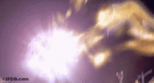 Close Up Of Fireball Flying Through Air GIF