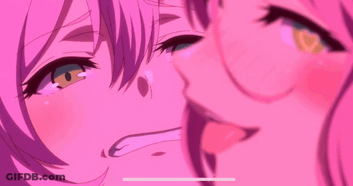 Close Up Of Girl's Eye With Heart Shaped Pupil GIF