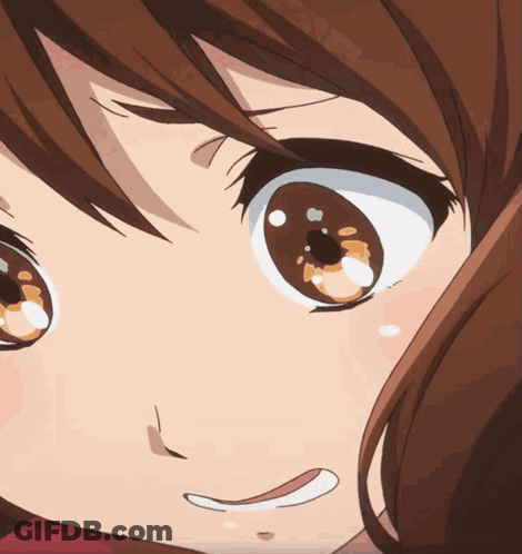 Close Up Of Girl's Eyes With Smile GIF