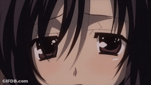 Close Up Of Girl's Eyes With Tear Running Down Cheek GIF