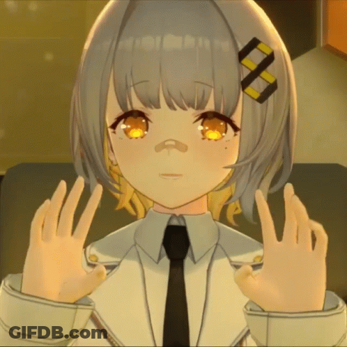 Close Up Of Girl's Face And Hands GIF