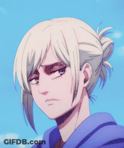 Close Up Of Girl's Face With Blue Sky GIF
