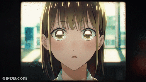 Close Up Of Girl's Face With Tear GIF