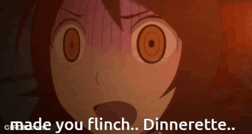 Close Up Of Girl Saying Made You Flinch Dinnerette GIF