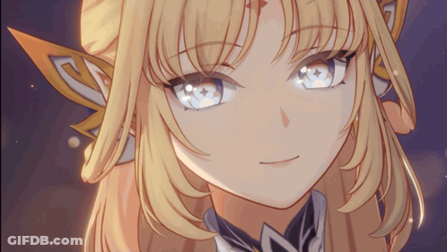 Close Up Of Girl With Blonde Hair And Blue Eyes GIF
