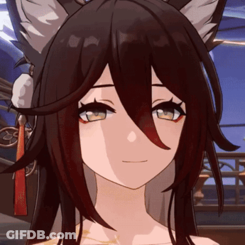 Close Up Of Girl With Cat Ear GIF