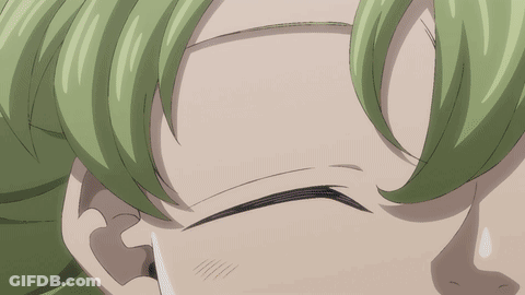 Close Up Of Girl With Green Hair GIF