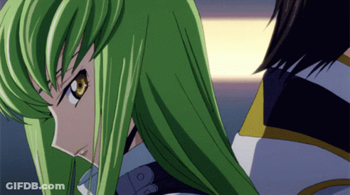 Close Up Of Girl With Green Hair GIF