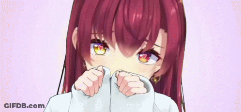 Close Up Of Girl With Red Hair And Yellow Eyes GIF