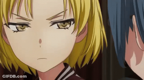 Close Up Of Girl With Serious Look GIF