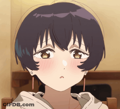 Close Up Of Girl With Short Black Hair GIF