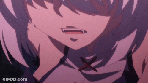 Close Up Of Girl With White Hair GIF