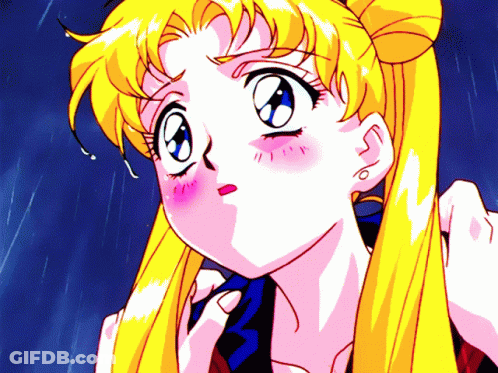 Close Up Of Girl With Yellow Hair GIF