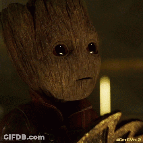 Close Up Of Groot From Guardians Of The Galaxy 2 GIF