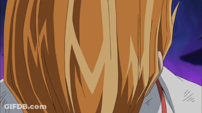Close Up Of Hair With Letter M GIF