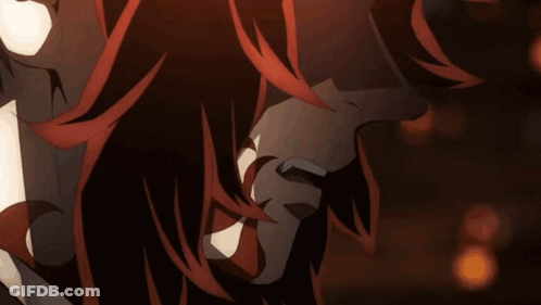 Close Up Of Hair With Red Highlights GIF