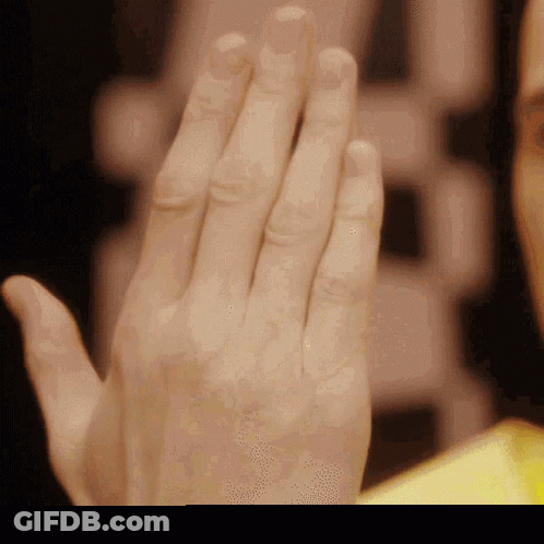 Close Up Of Hand With Fingers Together GIF