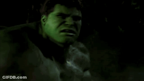 Close Up Of Hulk's Angry Face GIF