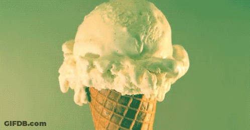 Close Up Of Ice Cream Cone GIF