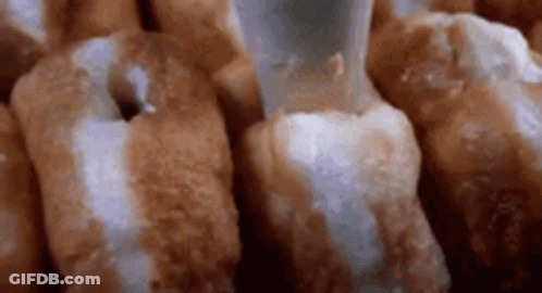 Close Up Of Iced Doughnuts GIF