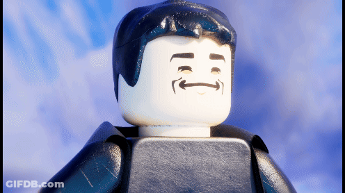 Close Up Of Lego Man Smiling Face GIF
