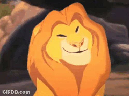 Close Up Of Lion From The Lion King GIF