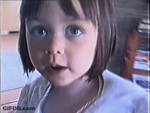 Close Up Of Little Girl's Face GIF
