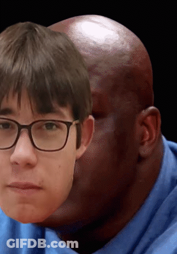 Close Up Of Man And Boy With Glasses GIF