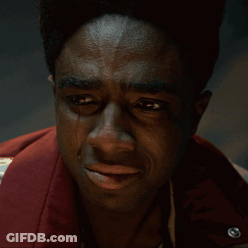 Close Up Of Man Crying With Tears GIF