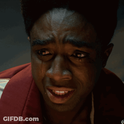 Close Up Of Man Crying With Tears GIF