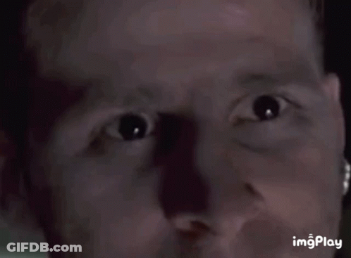 Close Up Of Man Eyes With Shadow On Forehead GIF