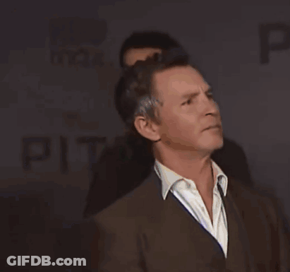 Close Up Of Man Face With Aaron Watermark GIF