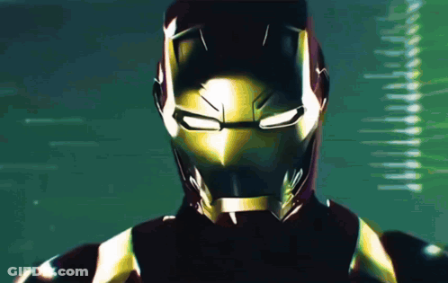 Close Up Of Man Face With Green Background GIF