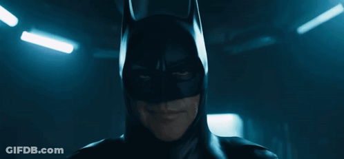 Close Up Of Man In Batman Costume GIF
