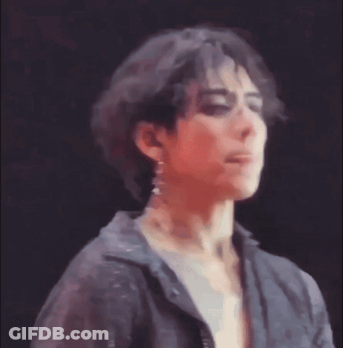 Close Up Of Man In Black Shirt GIF