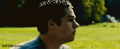 Close Up Of Man In Grassy Field GIF