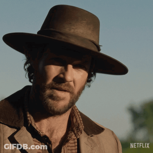 Close Up Of Man In Hat With Netflix GIF