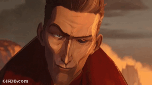 Close Up Of Man In Red Coat GIF