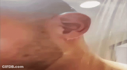 Close Up Of Man's Ear GIF