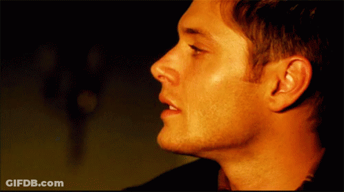 Close Up Of Man's Face And Neck GIF