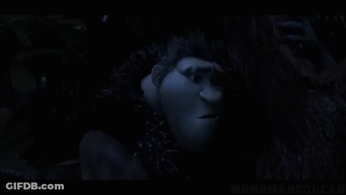 Close Up Of Man's Face In Dark GIF