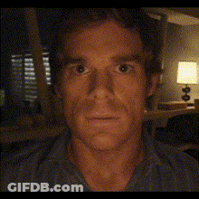 Close Up Of Man's Face In Front Of Lamp GIF