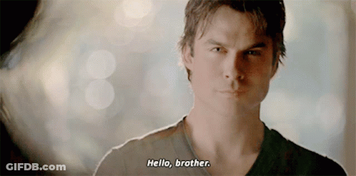 Close Up Of Man's Face Saying Hello Brother GIF