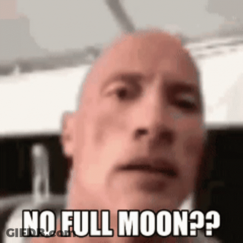 Close Up Of Man's Face Saying No Full Moon GIF