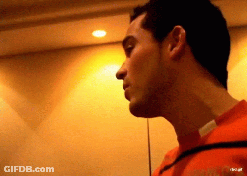 Close Up Of Man's Face Saying RBD GIF