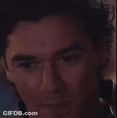 Close Up Of Man's Face Showing Eyes And Nose GIF