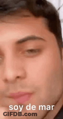 Close Up Of Man's Face Soy De Mar GIF