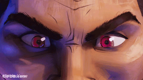 Close Up Of Man's Face #Spiderverse GIF
