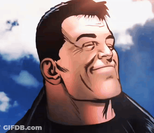 Close Up Of Man's Face Under Cloudy Sky GIF